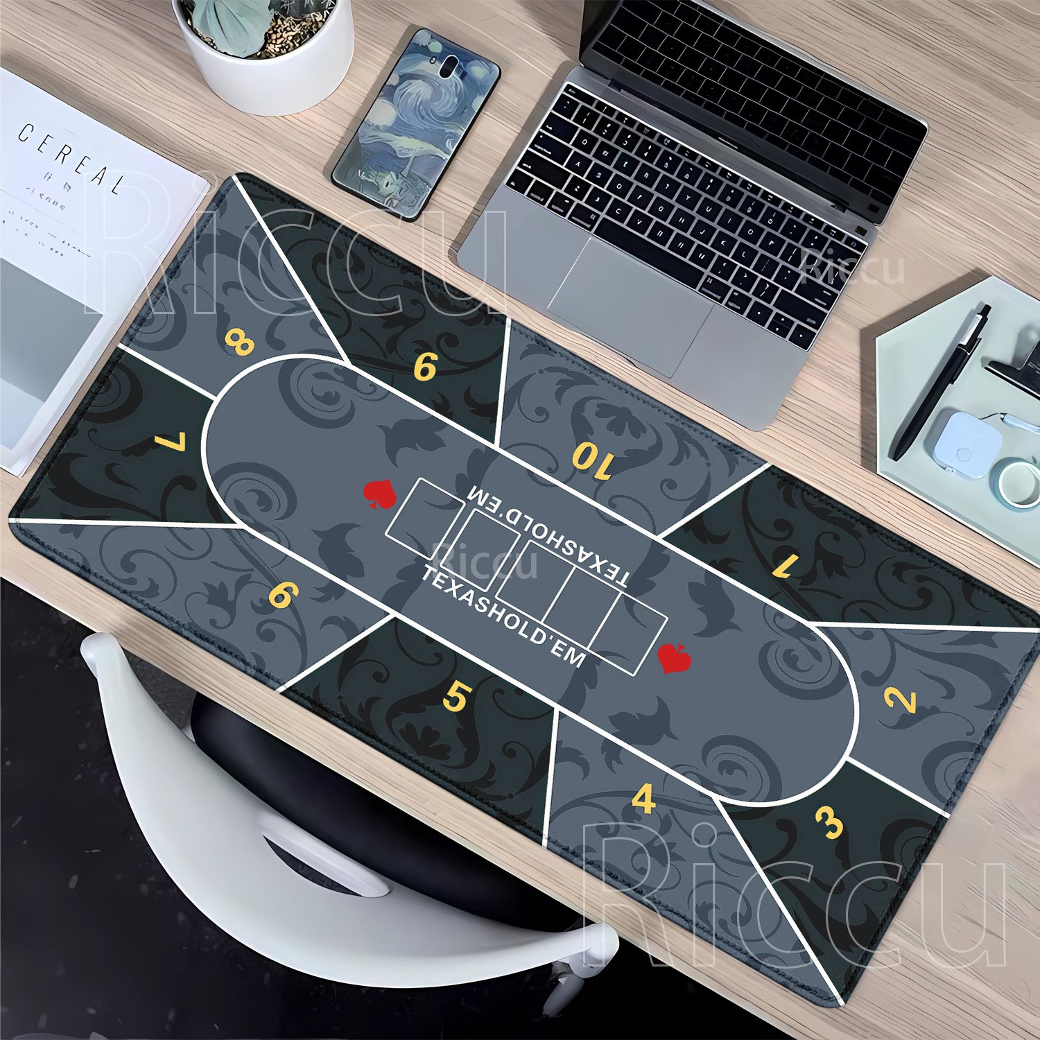 Mousepad Texas Hold’em poker R - مراجعة Board Game Print وسعره
