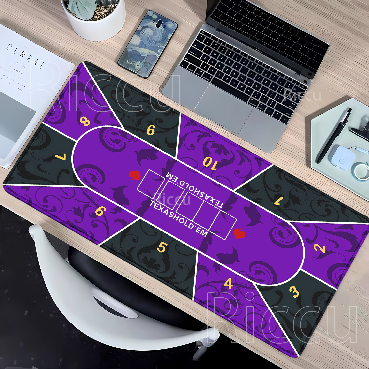 Mousepad Texas Hold’em poker R - مراجعة Board Game Print وسعره